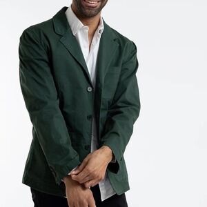 Duluth Trading Men's Forest Green 100% Cotton Utility Blazer Size 2X